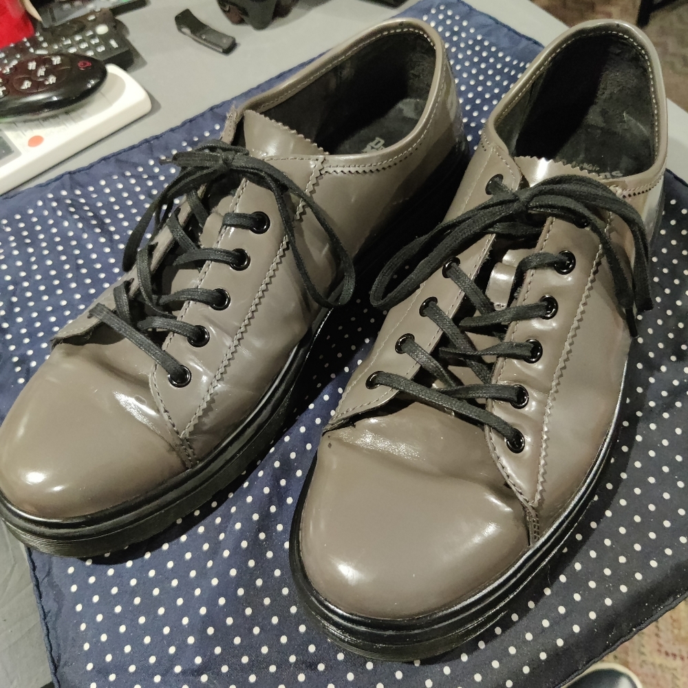 Size 14 Dr. Martens Air Wait Farrell Grey Oxfords